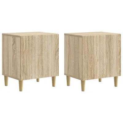 vidaXL Nočna omarica 2 pcs Sonoma hrast 43 x 34,5 x 50 cm