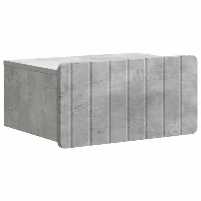 vidaXL Stenski nočni omarici Betonsko siva 49 x 34,5 x 24 cm