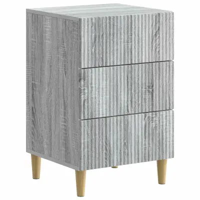 vidaXL Nočna omarica Siva Sonoma 43 x 41 x 66,5 cm Inženirski les