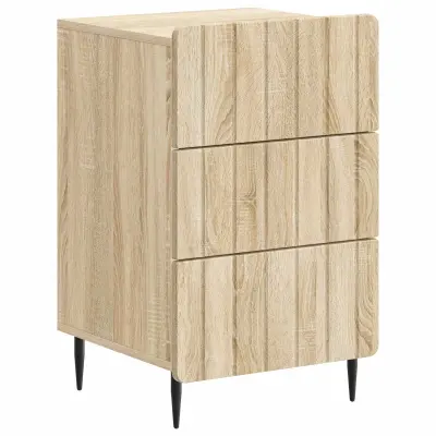 vidaXL Nočna omarica Sonoma hrast 43x 41 x 68 cm Inženirski les