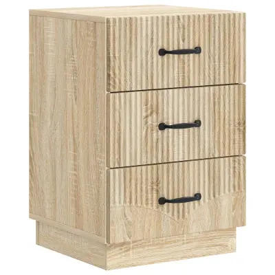 vidaXL Nočna omarica Sonoma hrast 43 x 41 x 63,5 cm Inženirski les