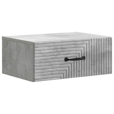vidaXL Stenski nočni omarici Betonsko siva 49 x 34,5 x 20 cm