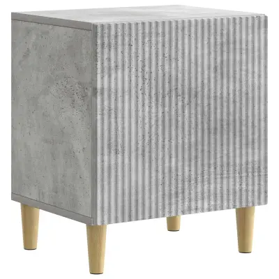 vidaXL Nočna omarica Betonsko siva 43 x 34,5 x 50 cm Inženirski les