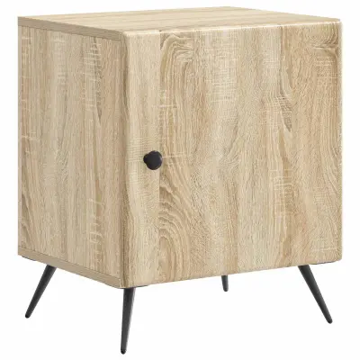 vidaXL Nočna omarica Sonoma hrast 43 x 34,5 x 50 cm Inženirski les