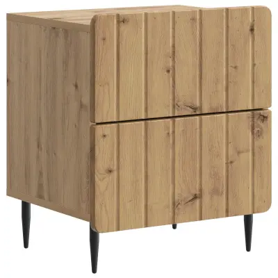 vidaXL Nočna omarica Artisan hrast 43 x 34,5 x 49,5 cm Inženirski les