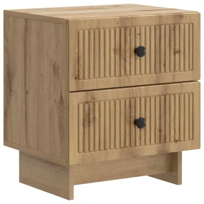 vidaXL Nočna omarica Artisan hrast 43 x 34,5 x 47,5 cm Inženirski les