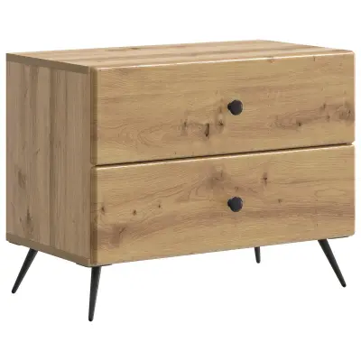 vidaXL Nočna omarica Artisan hrast 62 x 34,5 x 47,5 cm Inženirski les