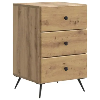 vidaXL Nočna omarica Artisan hrast 43 x 41 x 66,5 cm Inženirski les
