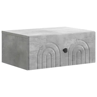 vidaXL Stenski nočni omarici Betonsko siva 49 x 34,5 x 20 cm