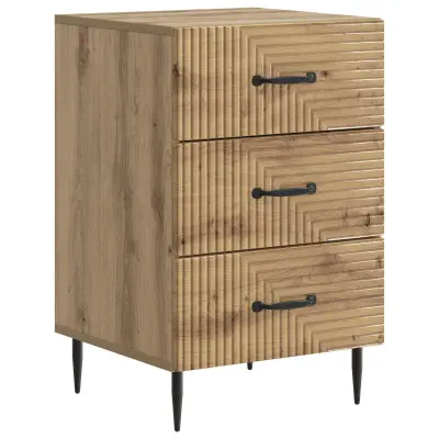vidaXL Nočna omarica Artisan hrast 43 x 41 x 66,5 cm Inženirski les