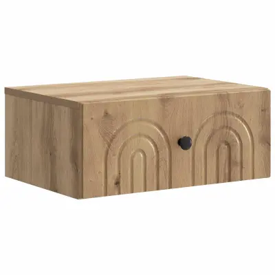 vidaXL Stenski nočni omarici Artisan hrast 49 x 34,5 x 20 cm