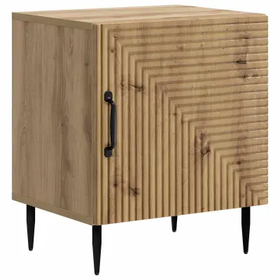 vidaXL Nočna omarica Artisan hrast 43 x 34,5 x 50 cm Inženirski les