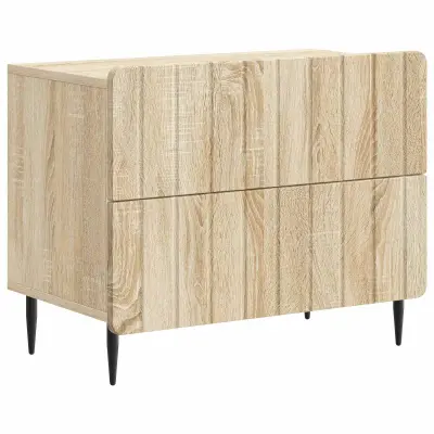 vidaXL Nočna omarica Sonoma hrast 62 x 34,5 x 49,5 cm Inženirski les