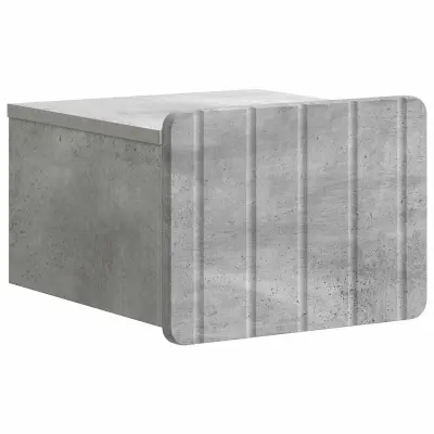 vidaXL Stenski nočni omarici Betonsko siva 33 x 34,5 x 24 cm