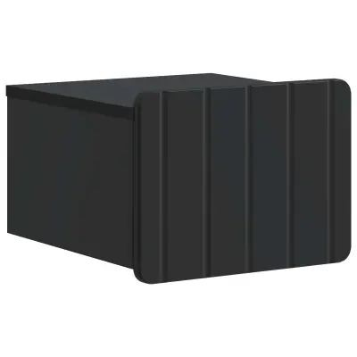 vidaXL Stenski nočni omarici Črna 33 x 34,5 x 24 cm Inženirski les