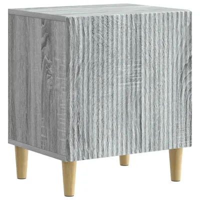 vidaXL Nočna omarica Siva Sonoma 43 x 34,5 x 50 cm Inženirski les