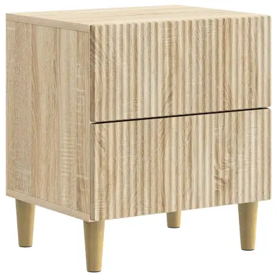 vidaXL Nočna omarica Sonoma hrast 43 x 34,5 x 48 cm Inženirski les