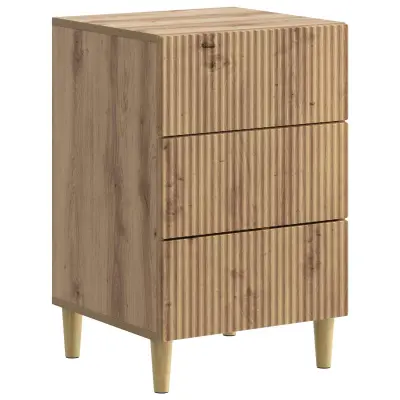 vidaXL Nočna omarica Artisan hrast 43 x 41 x 66,5 cm Inženirski les