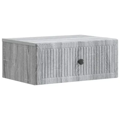 vidaXL Nočna omarica Siva Sonoma 49 x 34,5 x 20 cm Inženirski les