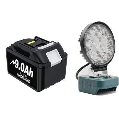 Makita 18V baterija, kapaciteta 90Ah, funkcija delovne svetilke, 9.0AH Baterijski komplet