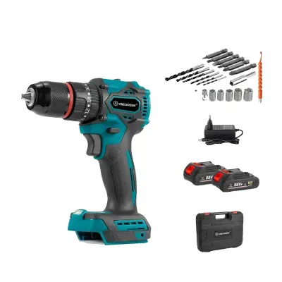 Električni udarni vrtalnik, 1200W moč, 480N.M navor, 2 bateriji EU vtič