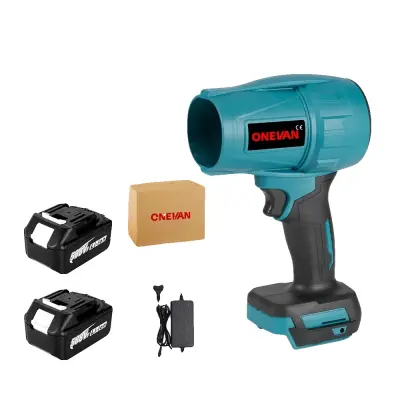 Električni turbo puhalnik, 2000W moč, 200 m/s hitrost vetra, 2 baterijski set 588VF