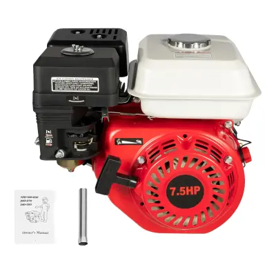 Bencinski motor, 7.5 HP, 4-taktni, rdeč