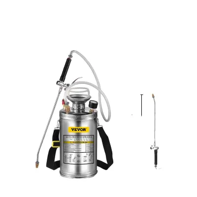 VEVOR nerjaveče jeklene ročne črpalke pršilec, nastavljiva šoba, več kapacitet, 6L 1.5Gal