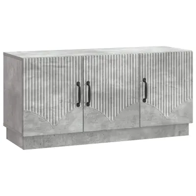 vidaXL TV omarica Betonsko siva 99 x 34,5 x 47 cm Inženirski les