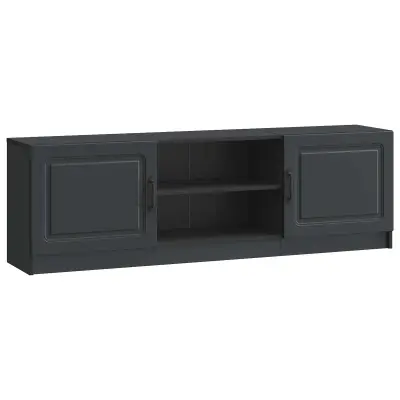 vidaXL TV omarica Črna 150 x 31 x 47 cm Inženirski les