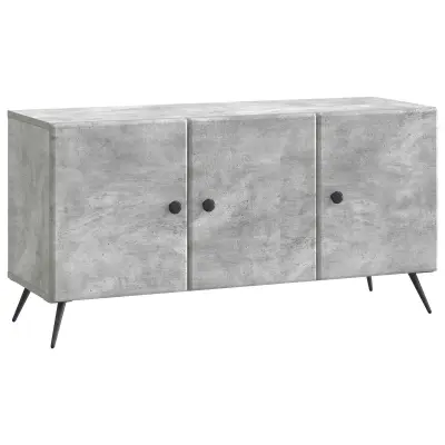 vidaXL TV omarica Betonsko siva 99 x 34,5 x 50 cm Inženirski les