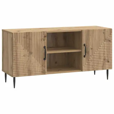 vidaXL TV omarica Artisan hrast 102 x 34,5 x 50 cm Inženirski les