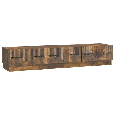 vidaXL TV omarica Dimljen hrast 147 x 34,5 x 27 cm Inženirski les