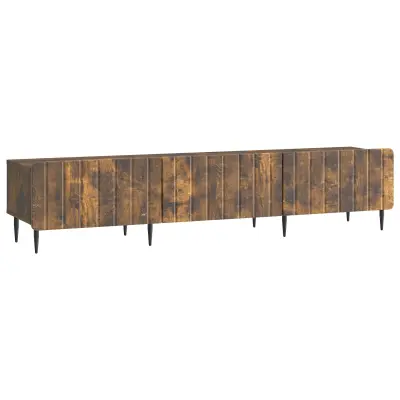 vidaXL TV omarica Dimljen hrast 147 x 34,5 x 32 cm Inženirski les