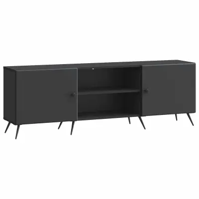 vidaXL TV omarica Črna 150 x 31 x 50 cm Inženirski les