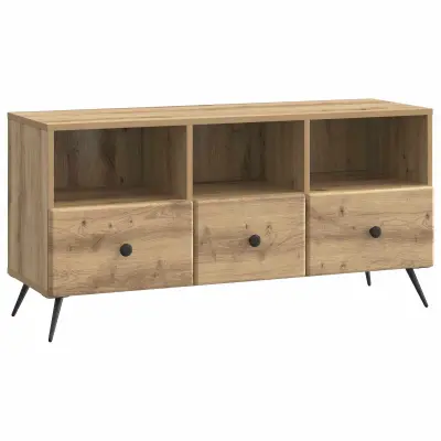 vidaXL TV omarica Artisan hrast 102 x 34,5 x 50 cm Inženirski les