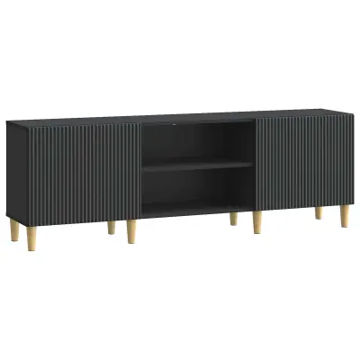 vidaXL TV omarica Črna 150 x 31 x 50 cm Inženirski les