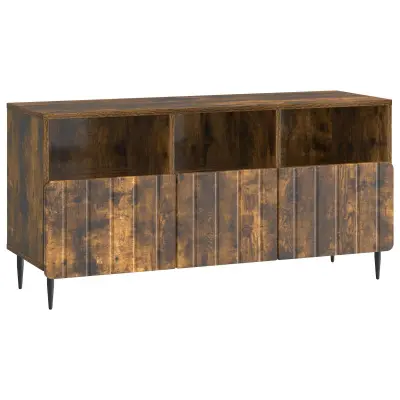 vidaXL TV omarica Dimljen hrast 102 x 34,5 x 50 cm Inženirski les