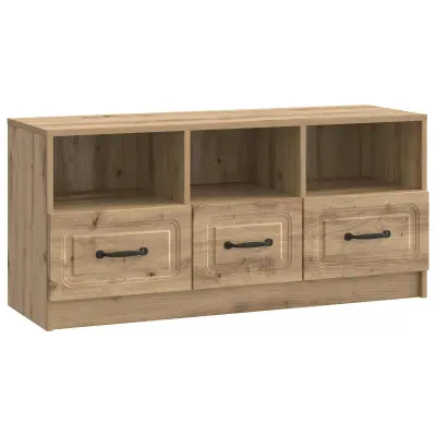 vidaXL TV omarica Artisan hrast 102 x 34,5 x 47 cm Inženirski les