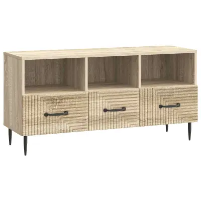 vidaXL TV omarica Sonoma hrast 102 x 34,5 x 50 cm Inženirski les