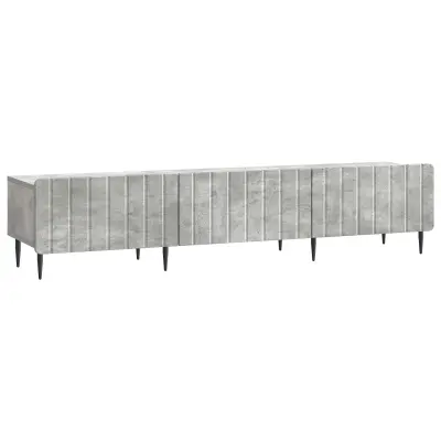 vidaXL TV omarica Betonsko siva 147 x 34,5 x 32 cm Inženirski les