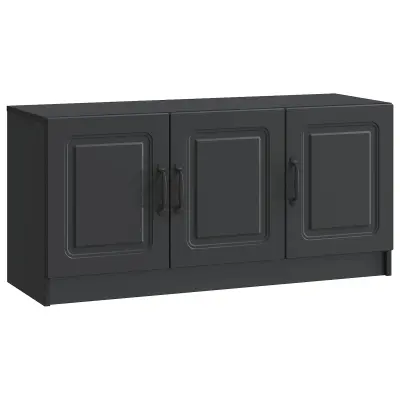 vidaXL TV omarica Črna 99 x 34,5 x 47 cm Inženirski les