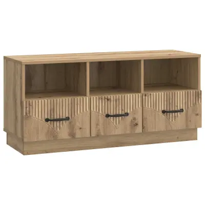 vidaXL TV omarica Artisan hrast 102 x 34,5 x 47 cm Inženirski les