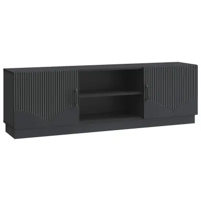 vidaXL TV omarica Črna 150 x 31 x 47 cm Inženirski les