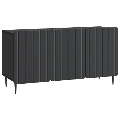 vidaXL TV omarica Črna 99 x 34,5 x 52 cm Inženirski les