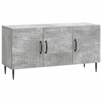 vidaXL TV omarica Betonsko siva 99 x 34,5 x 50 cm Inženirski les