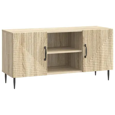 vidaXL TV omarica Sonoma hrast 102 x 34,5 x 50 cm Inženirski les