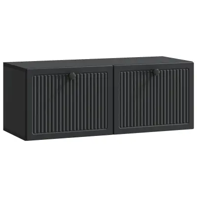 vidaXL Omarica za TV, ki jo lahko montiraš na steno Črna