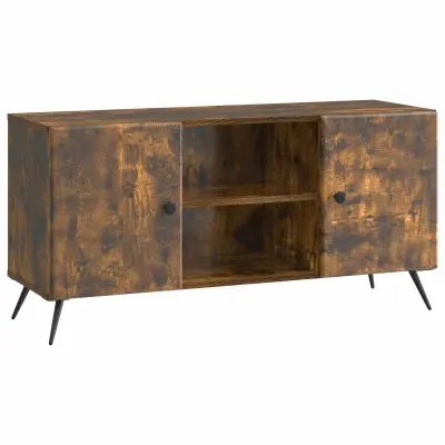 vidaXL TV omarica Dimljen hrast 102 x 34,5 x 50 cm Inženirski les