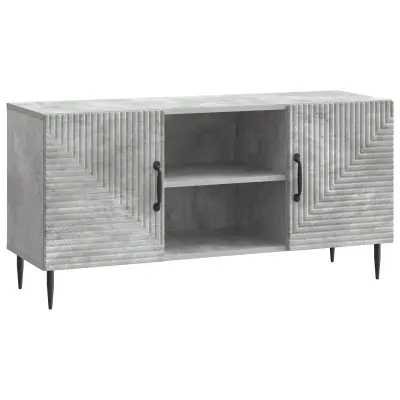 vidaXL TV omarica Betonsko siva 102 x 34,5 x 50 cm Inženirski les